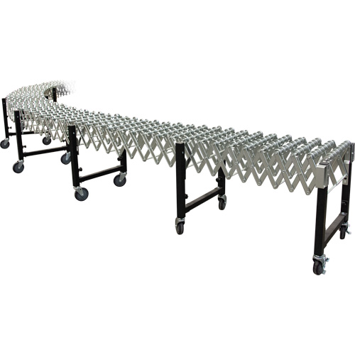 Convoyeur extensible, 23" la x 24' lo, Capacit&eacute; de 200 lb par pi lin. Moffatt Supply & Specialties