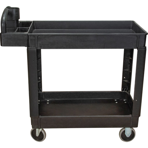 Utility Cart, 2 Tiers, 17-1/8" x 33-1/2" x 37-5/8", 550 lbs. Capacity Moffatt Supply & Specialties