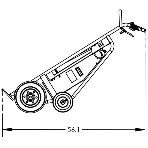 Powered Drum Hand Truck with Pneumatic Wheels Moffatt Supply & Specialties