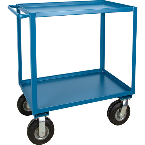 Outdoor Shelf Cart, 2 Tiers, 18" W x 39" H x 33" D, 1200 lbs. Capacity Moffatt Supply & Specialties