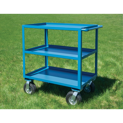Outdoor Shelf Cart, 3 Tiers, 24" W x 39" H x 51" D, 1200 lbs. Capacity Moffatt Supply & Specialties