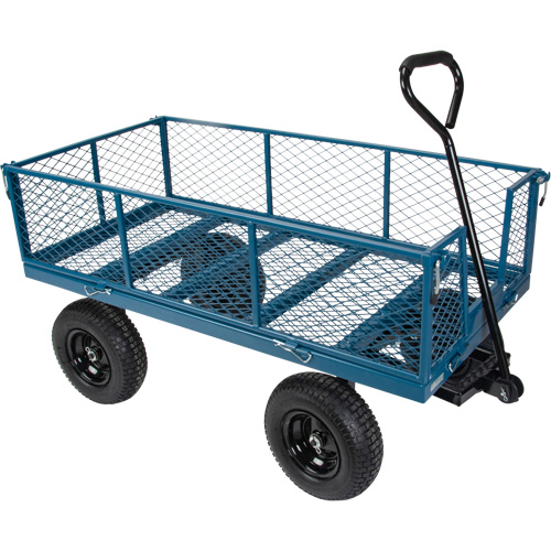 Wagon with Drop Sides, 24" W x 48" L, 800 lbs. Capacity Moffatt Supply & Specialties