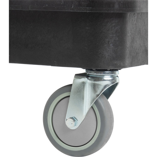 Utility Cart with Deep Lip Shelf, 3 Tiers, 19" x 39-1/2" x 28-1/4", 330 lbs. Capacity Moffatt Supply & Specialties