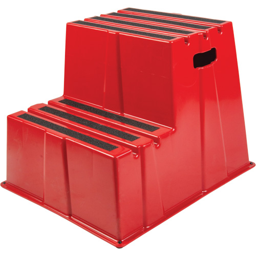 Escabeau industriel, 2 marches, 26" x 22-7/16" x Hauteur 19-11/16" Moffatt Supply & Specialties