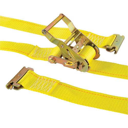 Logistic Strap, Ratchet, 2" W x 12' L, 1000 lbs. (454 kg) WLL Moffatt Supply & Specialties