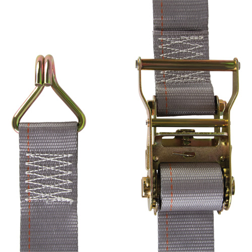 Heavy-Duty Utility Strap, J-Hook, 2" W x 16' L, 500 lbs. (227 kg) WLL Moffatt Supply & Specialties