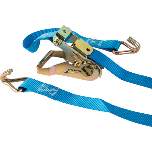 Ratchet Strap, J-Hook, 1" W x 16' L, 835 lbs. (379 kg) Working Load Limit Moffatt Supply & Specialties