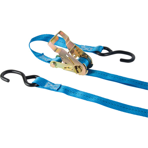 Ratchet Strap, J-Hook, 1" W x 15' L, 500 lbs. (227 kg) Working Load Limit Moffatt Supply & Specialties