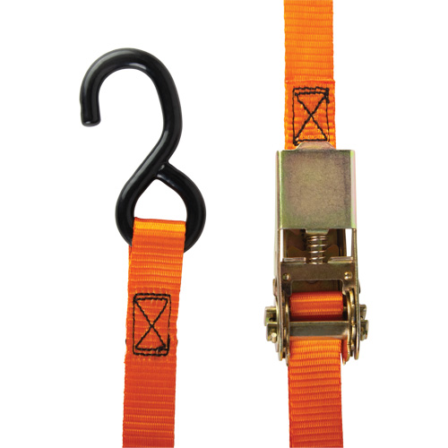 Ratchet Strap, S-Hook, 12' W x 1" L, 2200 lbs. (998 kg) Working Load Limit Moffatt Supply & Specialties