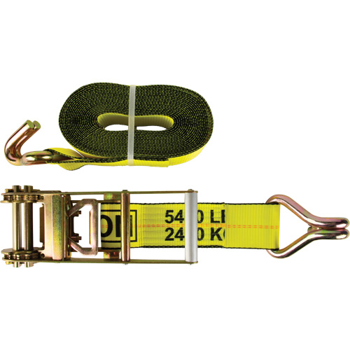 Winch Strap, J-Hook, 30' W x 3" L, 5400 lbs. (2449 kg) Working Load Limit Moffatt Supply & Specialties