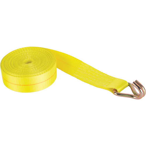 Logistic Strap, J-Hook, 30' W x 2" L, 1670 lbs. (757 kg) Working Load Limit Moffatt Supply & Specialties