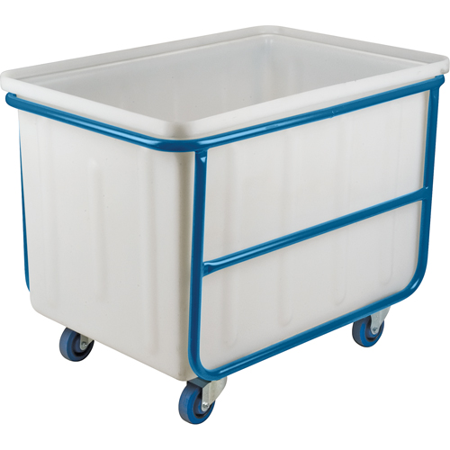 Straight Wall Box Truck, White Polyethylene, 46" L x 28" W x 31" H, 14 cu. ft. Volume, 1000 lbs. Capacity Moffatt Supply & Specialties