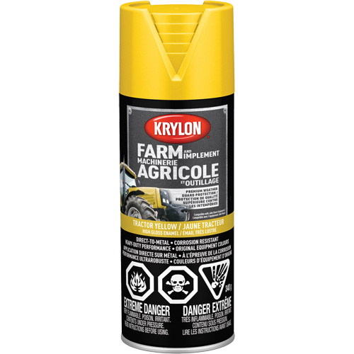 Farm & Implement Spray Paint, John Deere Yellow, High-Gloss, 12 oz., Aerosol Can Moffatt Supply & Specialties