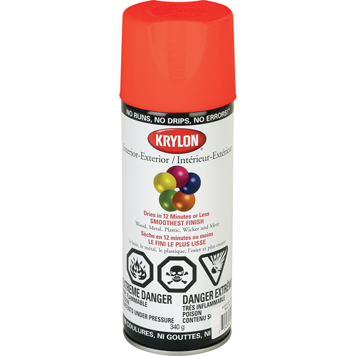 Fluorescent Spray Paint, Fluorescent Yellow/Orange, 11 oz., Aerosol Can Moffatt Supply & Specialties