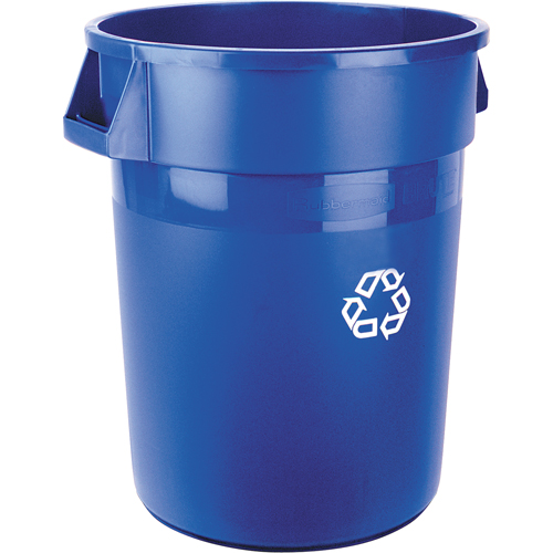 Brute&reg; Collection Recycling Container, Bulk, Plastic, 32 US gal. Moffatt Supply & Specialties
