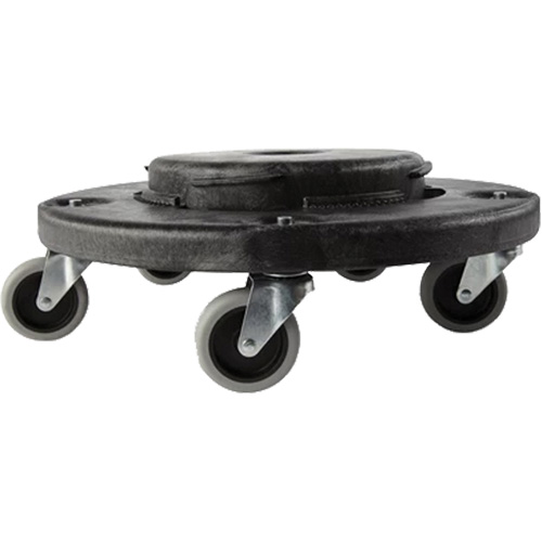 Brute&reg; Dolly, Polyethylene, Black, Fits: 20 - 55 US Gal. Moffatt Supply & Specialties