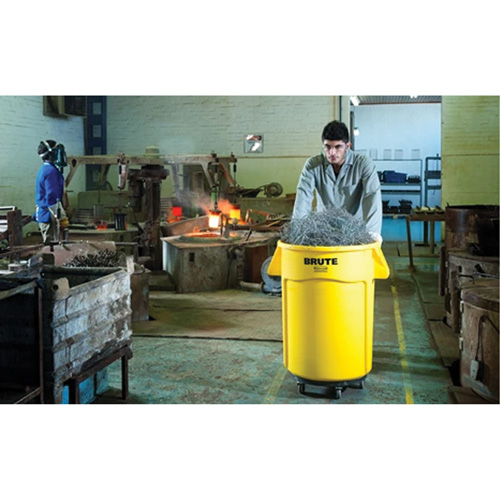 Brute&reg; Dolly, Polyethylene, Black, Fits: 20 - 55 US Gal. Moffatt Supply & Specialties