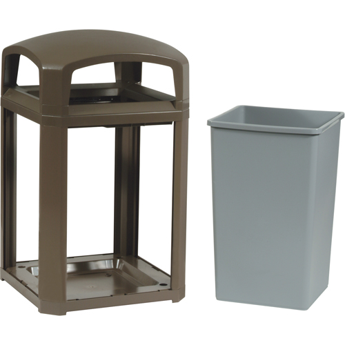 Landmark Series&reg; Classic Container Frame With Rigid Liner, Galvanized Steel, 35 US gal. Moffatt Supply & Specialties