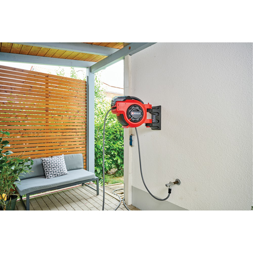 Cordless Water Hose Reel, 100' Moffatt Supply & Specialties