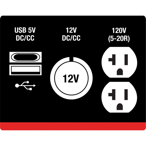 G&eacute;n&eacute;ratrice &agrave; onduleur, Surtension 2500 W, Nominale 1800 W, R&eacute;servoir 4,2 L Moffatt Supply & Specialties