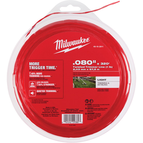 0.080" x 320 (1 lb) Twisted Trimmer Line Moffatt Supply & Specialties