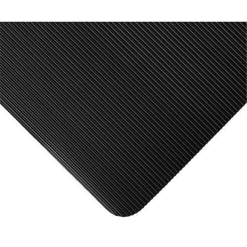 Standard Mat No.381, Ergonomic, 3' x 105' x 1/8", Black Moffatt Supply & Specialties