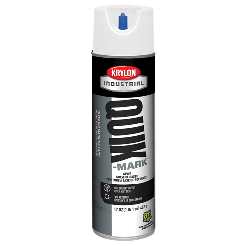 Peinture de marquage industrielle invers&eacute;e &agrave; base de solvant Quik-Mark, 17 oz, Canette a&eacute;rosol Moffatt Supply & Specialties