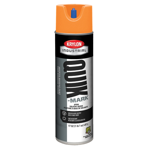 Peinture de marquage industrielle invers&eacute;e &agrave; base de solvant Quik-Mark, 17 oz, Canette a&eacute;rosol Moffatt Supply & Specialties