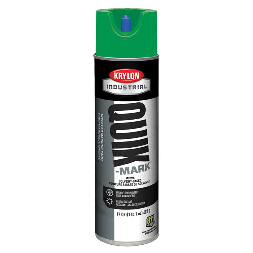 Industrial Quik-Mark Solvent-Based Inverted Marking Paint, 17 oz., Aerosol Can Moffatt Supply & Specialties