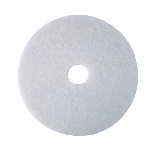 Floor Pad, 17", Polish, White Moffatt Supply & Specialties