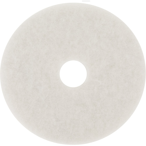 Tampon de polissage pour planchers, 18", Polissage, Blanc Moffatt Supply & Specialties