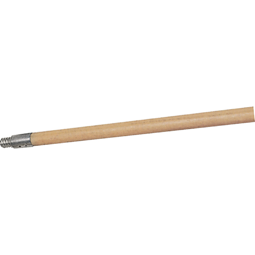Structural Foam Push Broom Handle, Wood, ACME Threaded Tip, 15/16" Diameter, 60" Length Moffatt Supply & Specialties