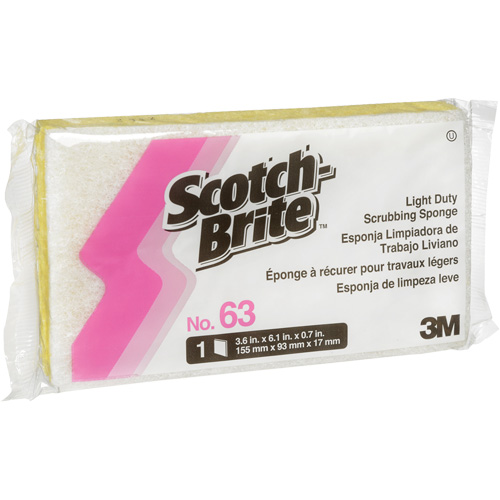 Scotch-Brite Light-Duty Scrub Sponge, Cellulose/Scrubbing, 3-1/2" W x 6" L Moffatt Supply & Specialties