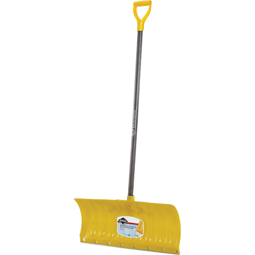 Alpine Snow Pusher, Polypropylene Blade, D-Grip Handle, 26" W Moffatt Supply & Specialties