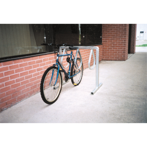 Style Bicycle Rack, Galvanized Steel, 6 Bike Capacity Moffatt Supply & Specialties