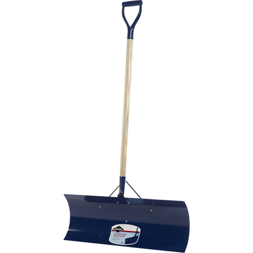 Yukon Snow Pusher, Steel Blade, D-Grip Handle, 30" W Moffatt Supply & Specialties