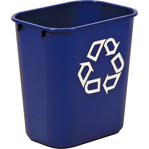 Recycling Container , Deskside, Plastic, 13-5/8 US Qt. Moffatt Supply & Specialties