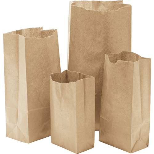 Paper Bags, Paper, 5-1/4" W x 10-1/2" L Moffatt Supply & Specialties