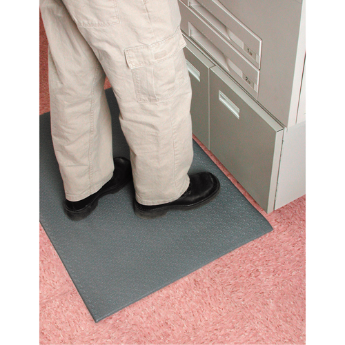 Comfort-King Mats, Pebbled, 4' x 60' x 3/8", Grey, Sponge Moffatt Supply & Specialties