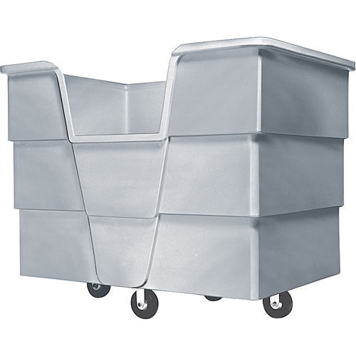 Jumbo Starcart Box Truck, Polyethylene, 65" L x 45" W x 54" H, 60 cu. ft. Volume, 1500 lbs. Capacity Moffatt Supply & Specialties