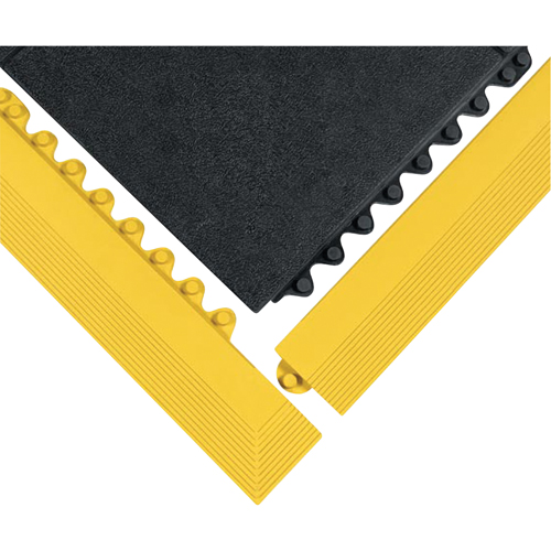 24/Seven&reg; Matting, Rubber, 3' W x 3' L, 5/8" Thick, Black Moffatt Supply & Specialties
