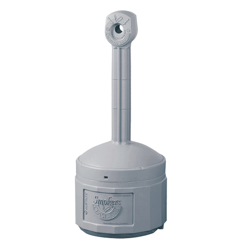Cendriers Smoker's Cease-Fire, Sur pied, Plastique, Capacit&eacute; 4 gal. US, Hauteur 38-1/2" Moffatt Supply & Specialties