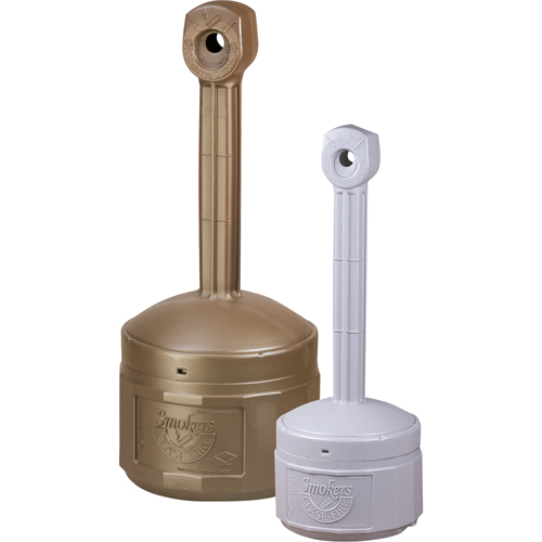Cendriers Smoker's Cease-Fire, Sur pied, Plastique, Capacit&eacute; 4 gal. US, Hauteur 38-1/2" Moffatt Supply & Specialties