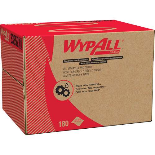 Chiffons WypAll pour l'huile, la graisse et l'encre, Sp&eacute;cialis&eacute;, 16-4/5" lo x 12" la Moffatt Supply & Specialties