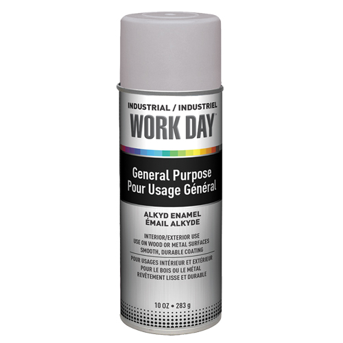 Peinture industrielle Work Day, Gris, Tr&egrave;s mat, 10 oz, Canette a&eacute;rosol Moffatt Supply & Specialties