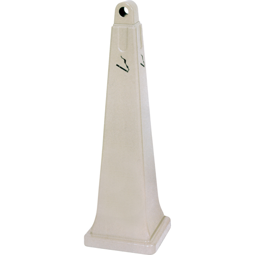 R&eacute;cup&eacute;rateurs de m&eacute;gots de cigarettes Groundskeeper, Sur pied, Plastique, Capacit&eacute; 1 gal. US, Hauteur 39-3/4" Moffatt Supply & Specialties