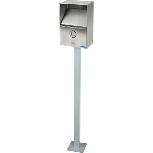 Smoking Receptacles, Wall-Mount, Stainless Steel, 3.3 Litres Capacity, 13-1/2" Height Moffatt Supply & Specialties