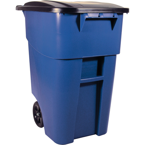 Brute&reg; Roll Out Containers, Curbside, Plastic, 50 US gal. Moffatt Supply & Specialties