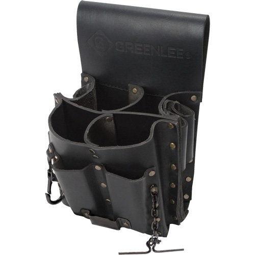 Poche pour ceinture porte-outils, Porte-outil multiple, Cuir, 8 Poches Moffatt Supply & Specialties