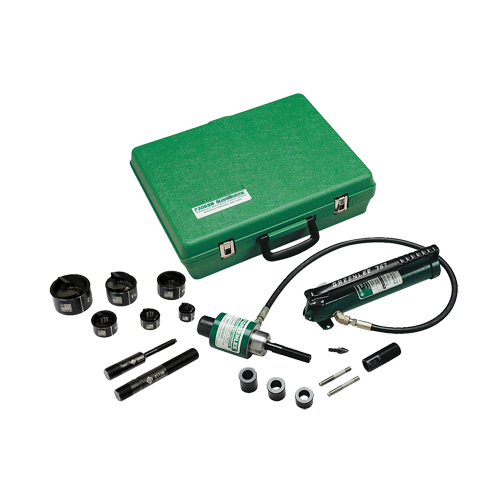 Hydraulic Knockout Kit with Hand Pump and Slug-Buster&reg; Punches Moffatt Supply & Specialties